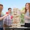 Toy Time Outdoor Giant Wooden Blocks Tower Stacking Game Set